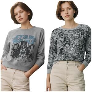 Vintage Star Wars Reversible Sweatshirt Medium ✦ 1970s Lucasfilm Crewneck